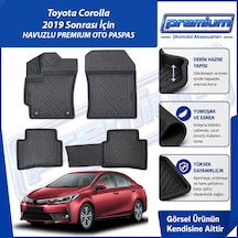 Toyota Corolla Paspas Sedan Araca Özel 2019 Ve Sonrası Derin Havuzlu Premium Oto Paspas
