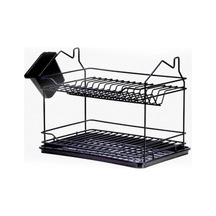 ,evim 2 Katlı Tabaklık Siyah Bx40 19 x 7 CM