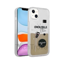Apple Uyumlu iPhone 14 Plus Kılıf Desenli Tasarım Sıvılı Coffee Tasarım Kapak