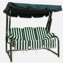 Evinizin Atölyesi 3 Kişilik Yatarlı Salıncak 107x189x207cm Yeşil