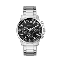 Guess Gugw0900g1 Quartz Çelik Gri Siyah Kadran 44 Mm Erkek Kol Saati Gri
