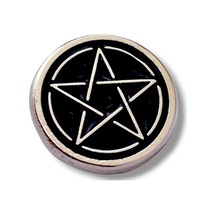 Yörük Tasarım Pentagram Yıldız Yaka Rozeti Gümüş