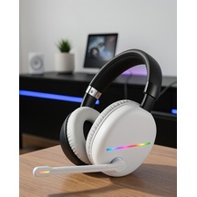 Kulak Üstü Kablosuz Kulaklık Bluetooth 5.0 Rgb Aydınlatmalı Uczzmax17beyaz-2-1