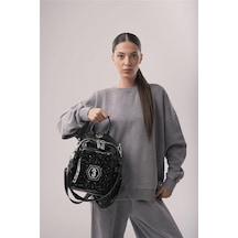 Ççs 18056 Kadın Omuz Ve Sırt Çantası Siyah