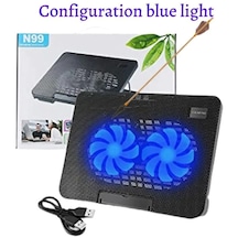 N99 Notebook Cooler Led Işıklı Laptop Soğutucu Fan Ayarlanabilir Dizüstü Bilgisayar Standı