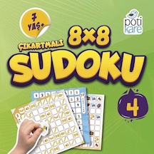 8x8 Çıkartmalı Sudoku - 4- Pötikare Yayınları