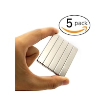 5 Adet 40Mm X 10Mm X 5Mm Köşeli Güçlü Neodyum Mıknatıs