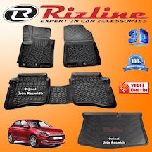 Hyundai I20 Hb 3D Paspas+Bagaj Havuzu 2014-2020 Arası Rizline N11.22997