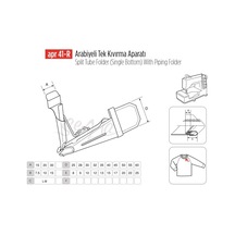 Arabiye Tek Kıvırma Apara 40x15mm / Apr 41-r