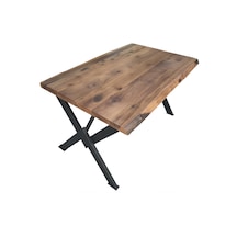 Masa KÜTÜK desen Model Metal Transmisyon Siyah X Ayak İtinalı paketleme ve kargo EL Yapım