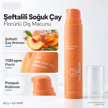 Yues Şeftalili Soğuk Çay Aromalı Florürlü Pompalı Diş Macunu 60 G Beyazlatma