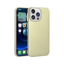 Zore İphone 15 Pro Max Uyumlu Ogaa Premier Silikon Kılıf-gold
