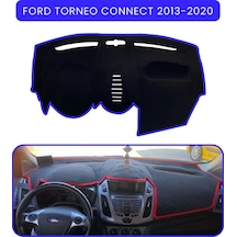 Ford Torneo Connect 2013-2020 Torpido Koruma Halısı Mavi Kenar