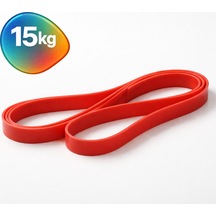 Evapera Tekli Fitness Pilates Cross Barfiks Spor Direnç Lastiği Kas Geliştirme Training Bandı Bant 1 Adet Kırmızı 15kg Çok Renkli