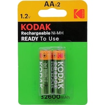 Kodak Şarj Edilebilir Ni-mh Aa Pil 2600 Mah 2 Adet