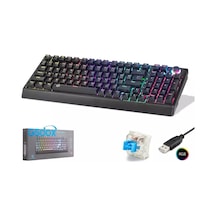 Hadron G500xb Mekanik Gaming Klavye Blue Switch Rgb Aydınlatmalı 104 Tuş - Siyah - 1 Adet