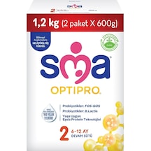 Sma Optipro 2, 6-12 Ay Bebek Sütü, 1.2 Kg 2 X 600 G