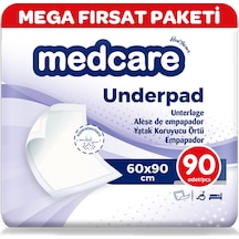 Medcare Yatak Koruyucu Extra Paket Yatak Örtüsü 60 x 90 CM 2 x 90 Adet