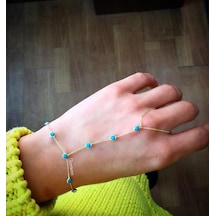 Glorria Altın  Firuze Taşlı Şahmeran Bileklik