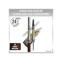 Maybelline New York Brow Insert Çift Uçlu Kaş Kalemi 05 Deep Brown