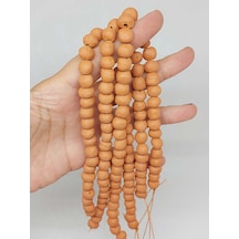 Kahverengi Mat Seramik Boncuk Dizi 8-9mm/30cm 54182 Çok REnkli