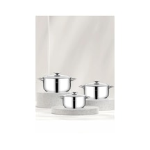 Taç Bengü Pro 6 Parça Çelik Tencere Seti 16-18-20 -8095