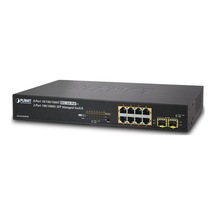 Planet Pl-Gs-4210-8P2S Yönetilebilir Gigabit Poe Switch Gigabit