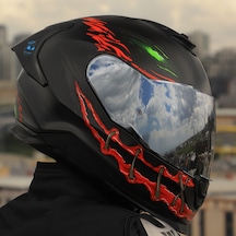 Gümüş Cam + Nexx Y.100r Night Rider Kask Mat Siyah