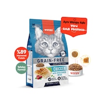 Wanpy Tahılsız Tavuklu Yetişkin Kedi Maması 1.5 Kg