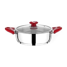 Paslanmaz Öncü Çelik 26 Cm Basık Tencere Gri - 935178377 Gri