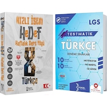 İsem 8.sınıf Türkçe Hedef Haftalık Ders Föyü Ve Bilinçsel Deneme Seti 2 Kitap