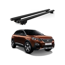 Kanca Peugeot 3008 2016 Ve Sonrası Uyumlu Siyah Kilitli Ara Atkı 130cm Port Bagaj Tavan Barı
