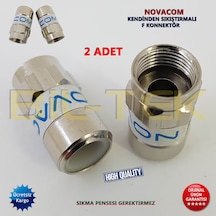 Novacom Rg6 Kendinden Sıkmalı F Konnektor - 2 Adet