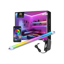 256 Renk Bluetooth Kontrol Rgb Çubuk Şerit Led Renk Değiştiren Led Işık Sb-6543 Opak, 50 Cm Diğer