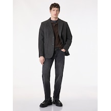 Koton Pamuklu Normal Bel Vintage Straight Fit Jean Pantolon Siyah 6sam40045nd