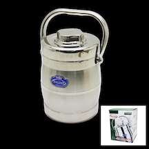 Metal Kova 3lü Sefer Tası Saklama Kabı 1.6lt 5468 Çok Renkli