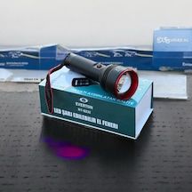 Everton Rt-s232 Şarjlı El Feneri Beyaz Lazer 1000lm Metal Everton-9852 Siyah