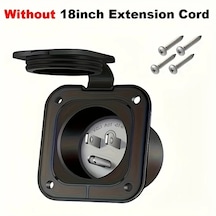 Chuangyinshop Black 1pc 15a Us Erkek Fiş 125v Kilit Mekanizmalı Şarj Prizi Yüksek Kalite Bakır Konstrüksiyon