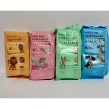 Islak Mendil Mini 4 Lü Paket 8 Li 1000'li Set