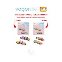 4'lü Saç Toka Seti Önce Birleştir,sonra Tak 2 Paket 4 Adet Gönderilir Yapı Toka Seti Ff 7133-7136