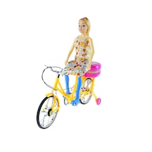 Bisikletli Bebek Işıklı Sesli Oyuncak Bebek