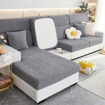 Koyu Gri Jakarlı Kanepe Minder Örtüsü Oturma Odası Evcil Hayvanlar İçin Çocuk Mobilyası K Polar Polar Streç Koltuk Örtüsü 56936384