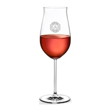Kişiye Özel Vintage Rose Şarap Bardağı