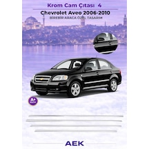 Chevrolet Aveo Cam Çıtası 2011- Paslanmaz Çelik