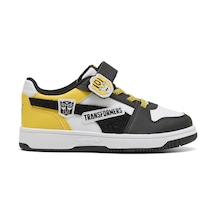 407760-01 Puma Rebound Slam Transformers Ac Ps Çocuk Spor Ayakkabı Siyah 407760-01 Siyah - Sarı