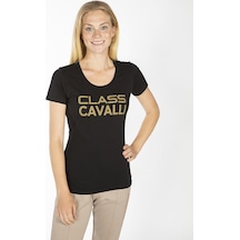ROBERTO CAVALLI  Kadın T'shirt RRC6002L Siyah