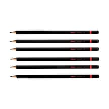 2b Sınav Kalemi 6'lı Set, Siyah, 7.5 Cm