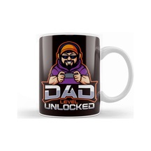 Dad Level Unlocked Daddy Gamer Newborn Baby Children Father Kupa Bardak Porselen Karışık