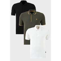 Buratti Erkek T Shirt 590211827s3 Siyah-beyaz-hakisarı Siyah-beyaz-hakisarı
