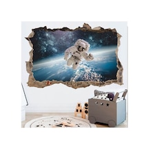 Astronot Full Hd Baskı 3d Modern Duvar Sticker